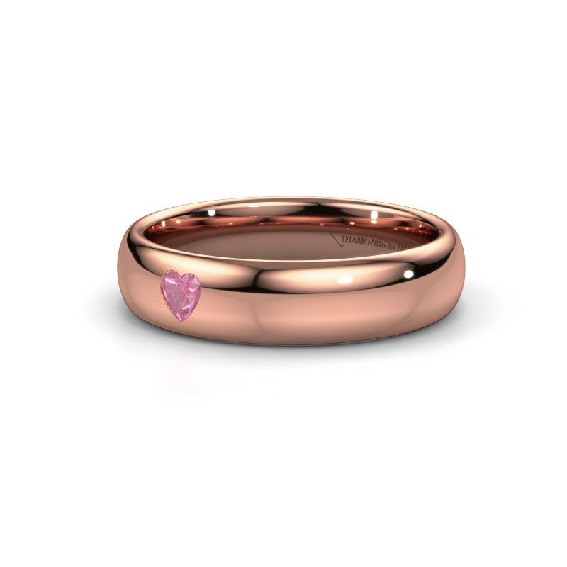 Image of Friendship ring WH0101L35BPHRT<br/>585 rose gold ±5x2 mm<br/>Pink sapphire