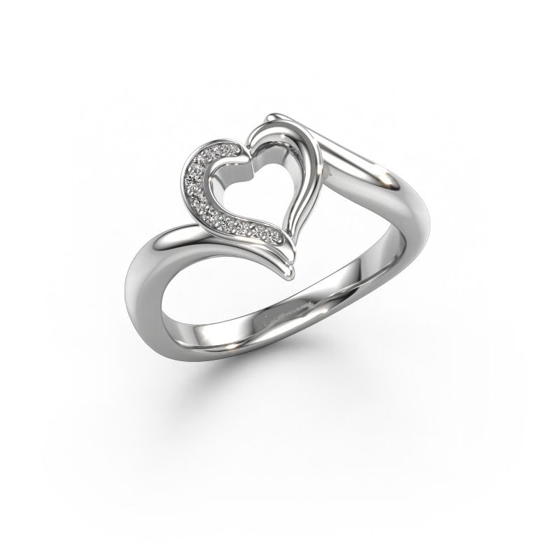 Ring Katlyn 950 platinum lab grown diamond 0.038 crt