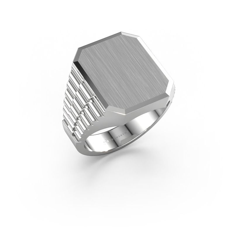 Signet ring Erik 4 585 white gold