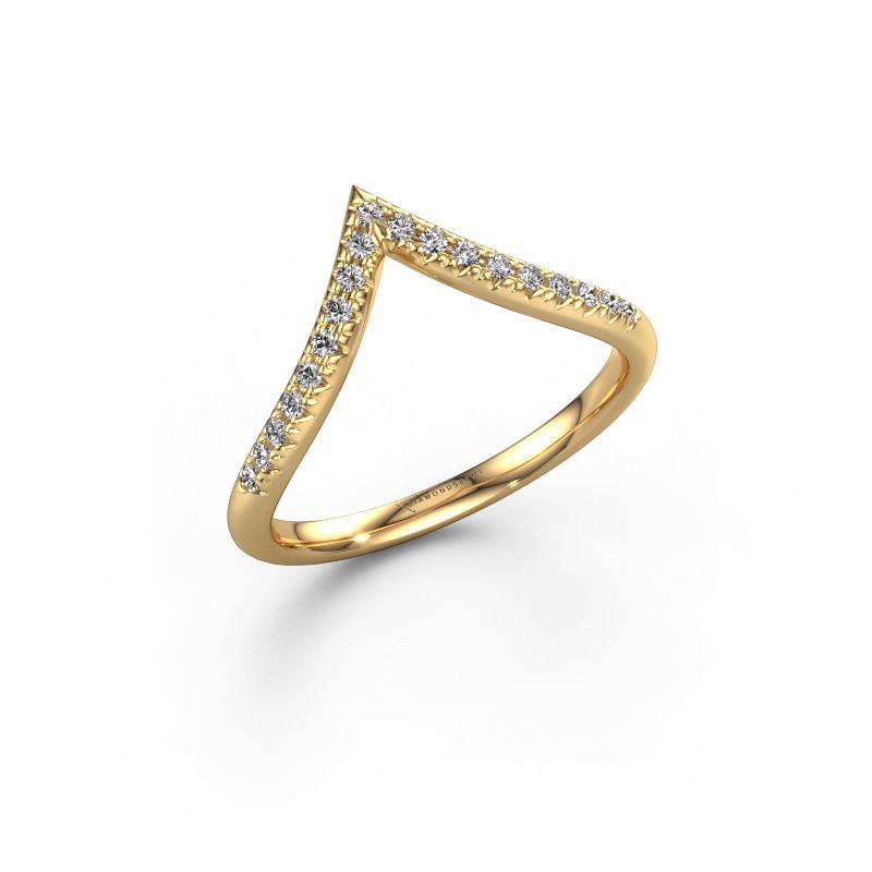 Vorsteckring SR10D4H 585 Gold Diamant 0.143 crt