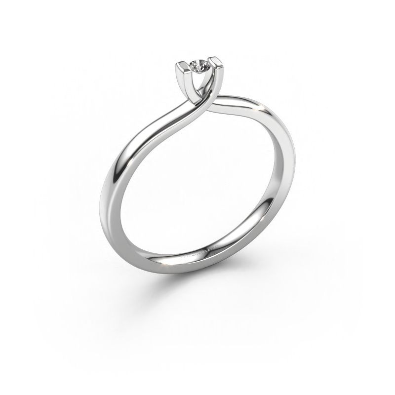 Ring Noor 950 Platin Diamant 0.03 crt