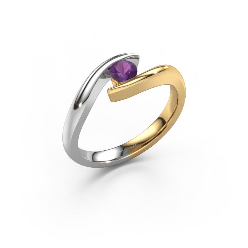 Engagement ring Alaina 585 gold amethyst 4 mm