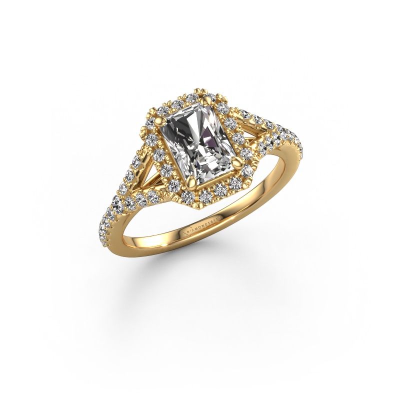 Verlovingsring Kimber RAD 585 goud diamant 1.405 crt