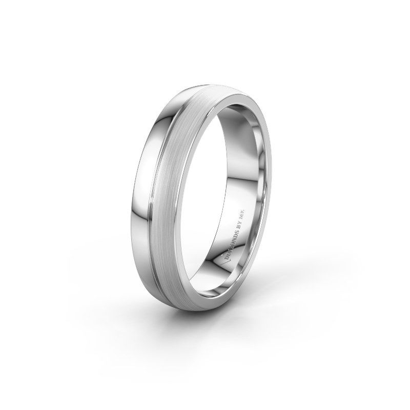 Afbeelding van Trouwring WH0200M25BPM<br/>585 witgoud ±5x2 mm