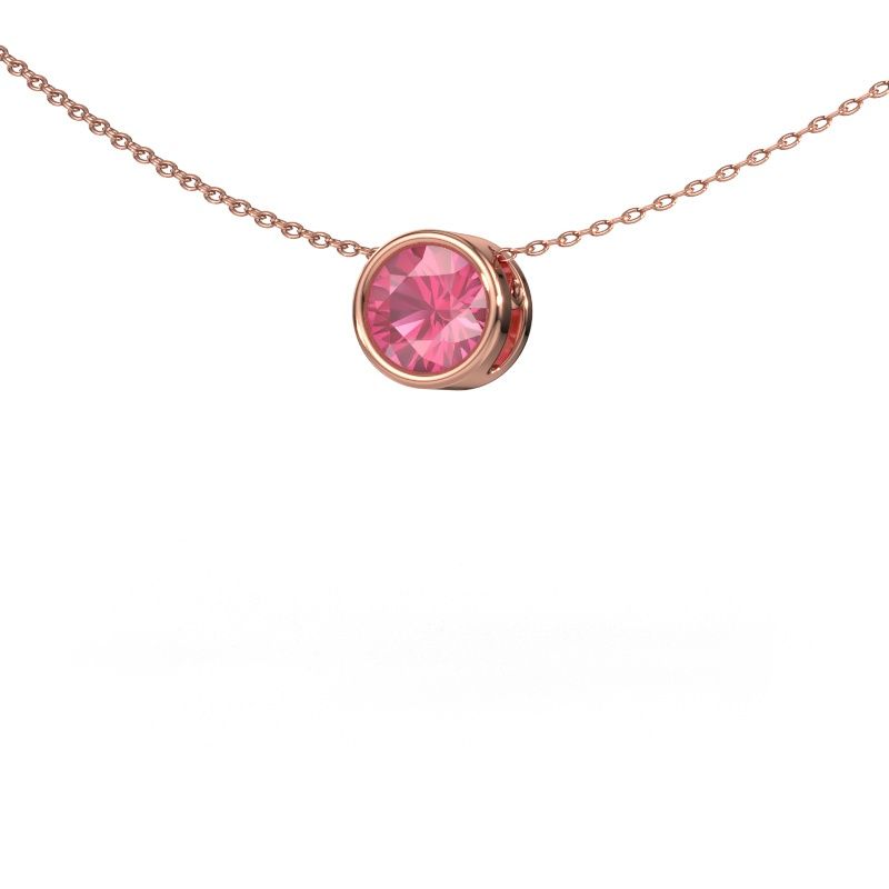 Anhänger Lavon RND 585 Roségold Pink Saphir 6.5 mm
