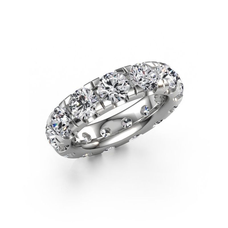 Stackable ring Jackie 5.0 585 white gold lab grown diamond 6.50 crt