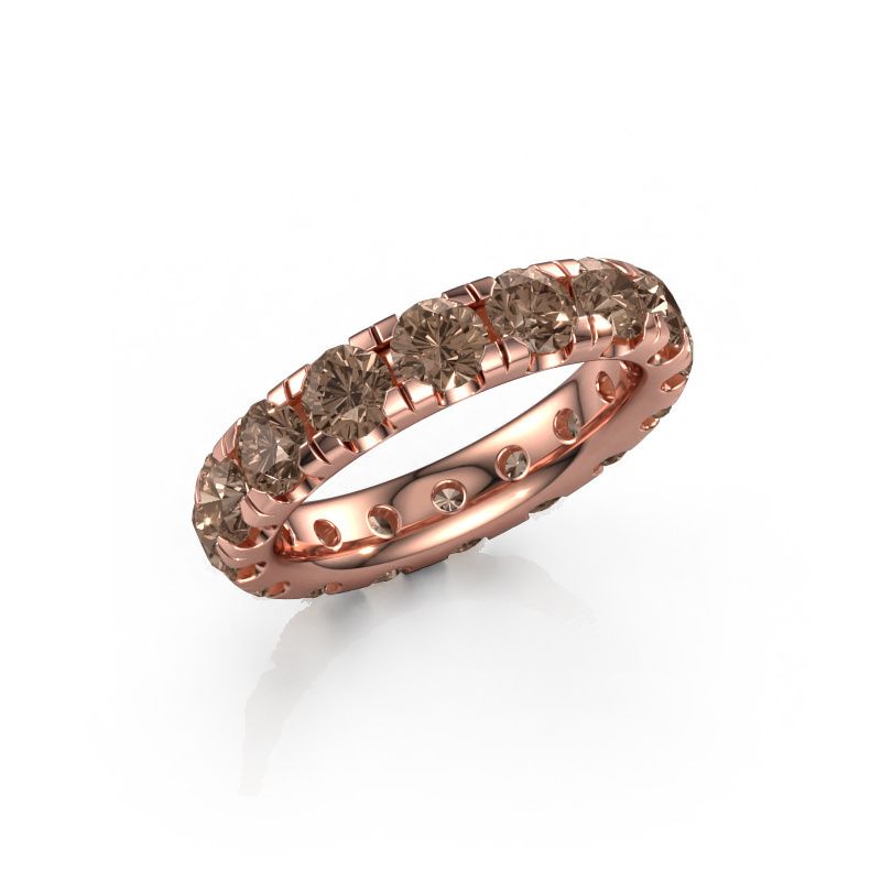 Aanschuifring Jackie 4.0 585 rosé goud bruine diamant 4.00 crt