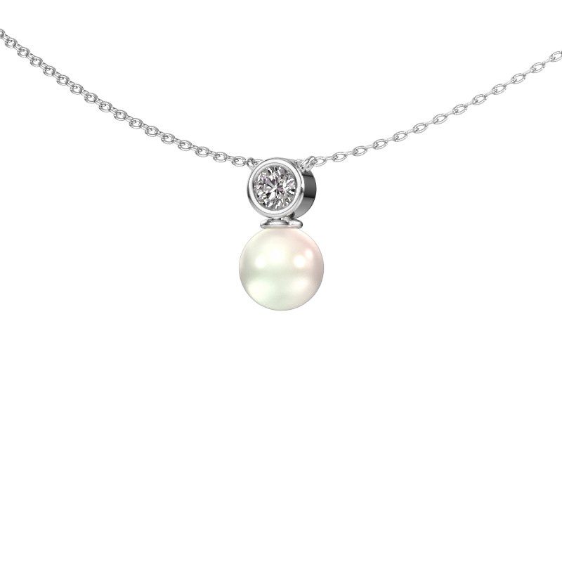 Pendant Ann 585 white gold white pearl 5 mm