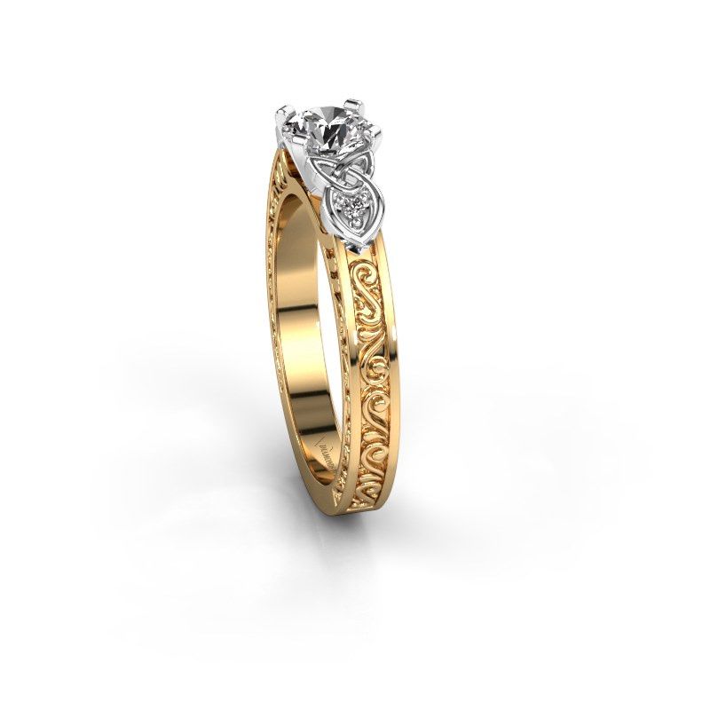 Afbeelding van Verlovingsring Gillian<br/>585 goud<br/>Diamant 0.62 crt