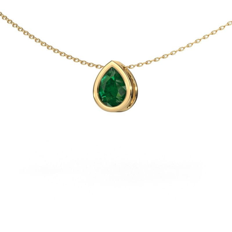 Pendant Lavon PER 585 gold emerald 8x6 mm