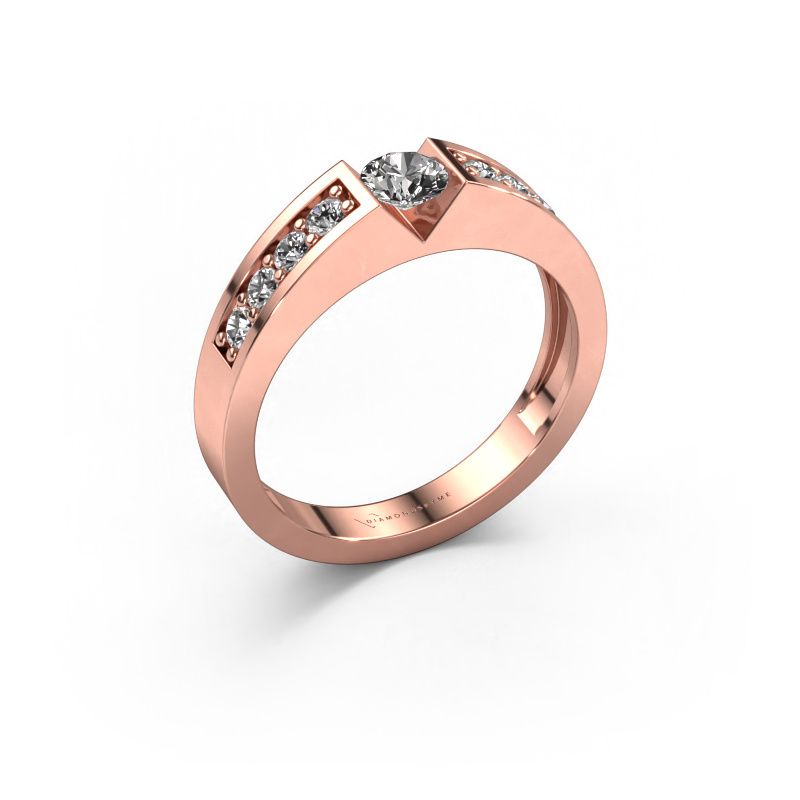 Verlobungsring Lizzy 2 585 Roségold Zirkonia 4.2 mm