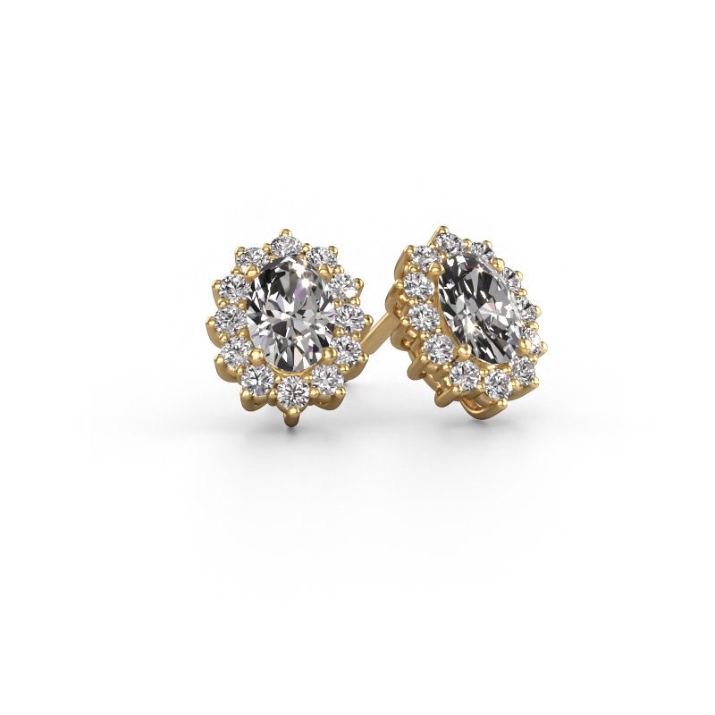 Oorbellen Margien 585 goud diamant 0.80 crt