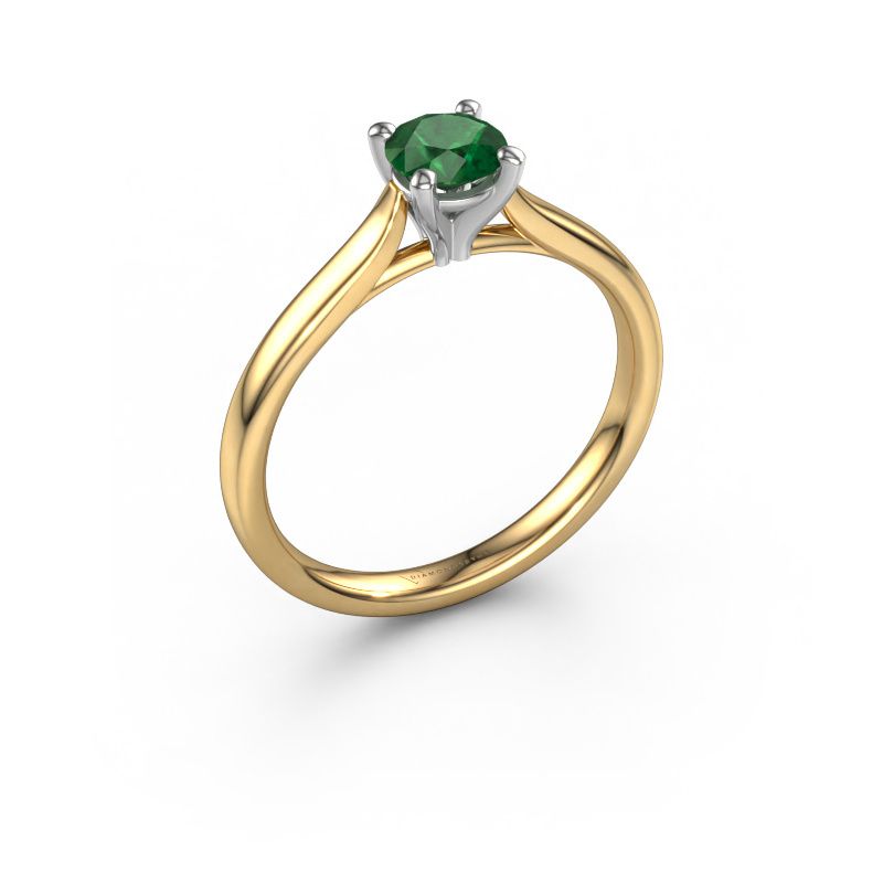 Verlobungsring Mignon RND 1 585 Gold Smaragd 5 mm