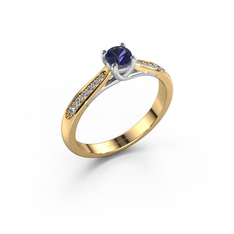 Verlobungsring Mia 2 585 Gold Saphir 5 mm
