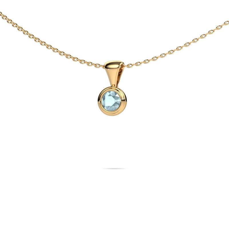 Anhänger Lieke 585 Gold Aquamarin 4 mm