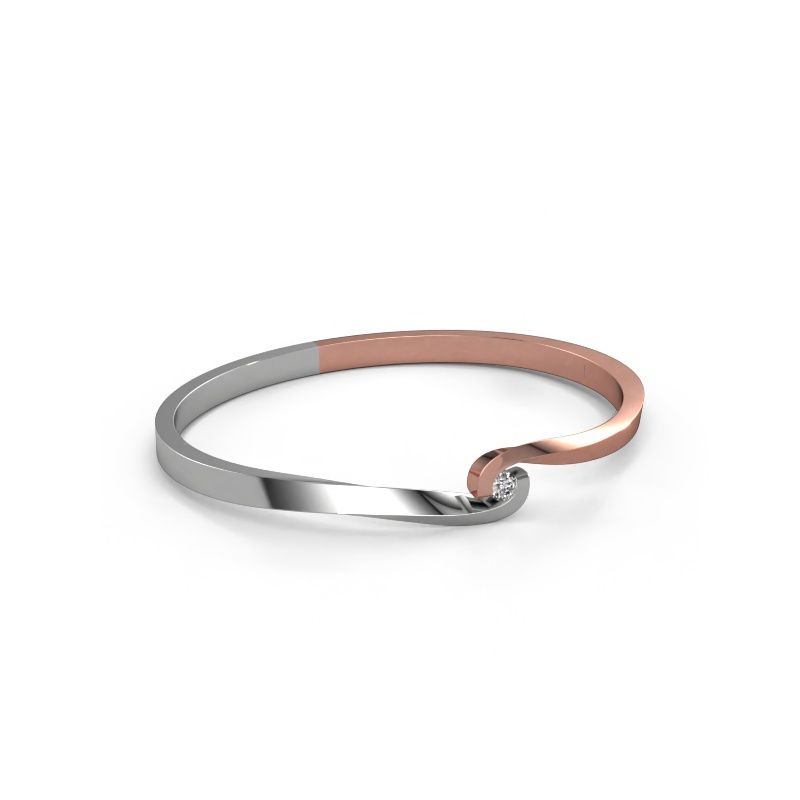 Bangle Sheryl 585 rose gold lab-grown diamond 0.10 crt