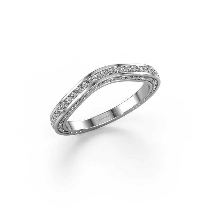 Bague superposable SRH0612C20H4 585 or blanc diamant 0.308 crt