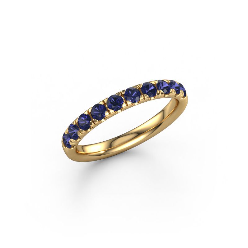 Stackable ring Jackie Half 585 gold sapphire 2.4 mm