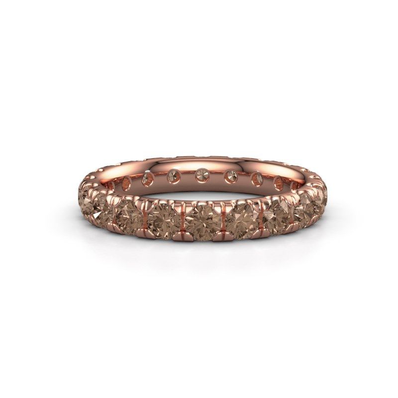 Image of Stackable Ring Jackie 3.0<br/>585 rose gold<br/>Brown diamond 2.00 crt