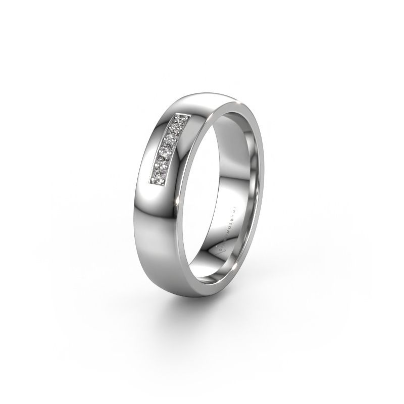 Ehering WH0111L25BP 585 Weißgold Diamant ±5x2 mm