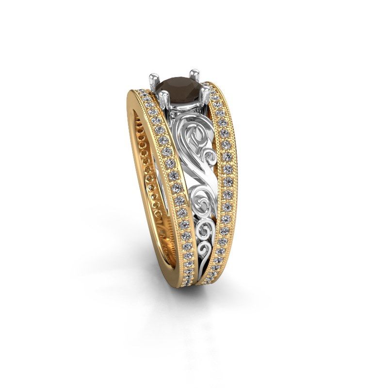 Image of Ring Julliana<br/>585 gold<br/>Smokey quartz 5 mm