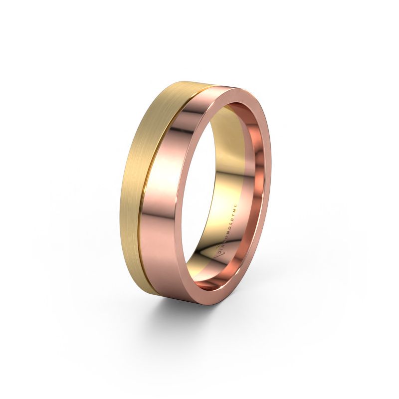 Wedding ring WH0906M16A 585 rose gold ±0.24x0.08 in