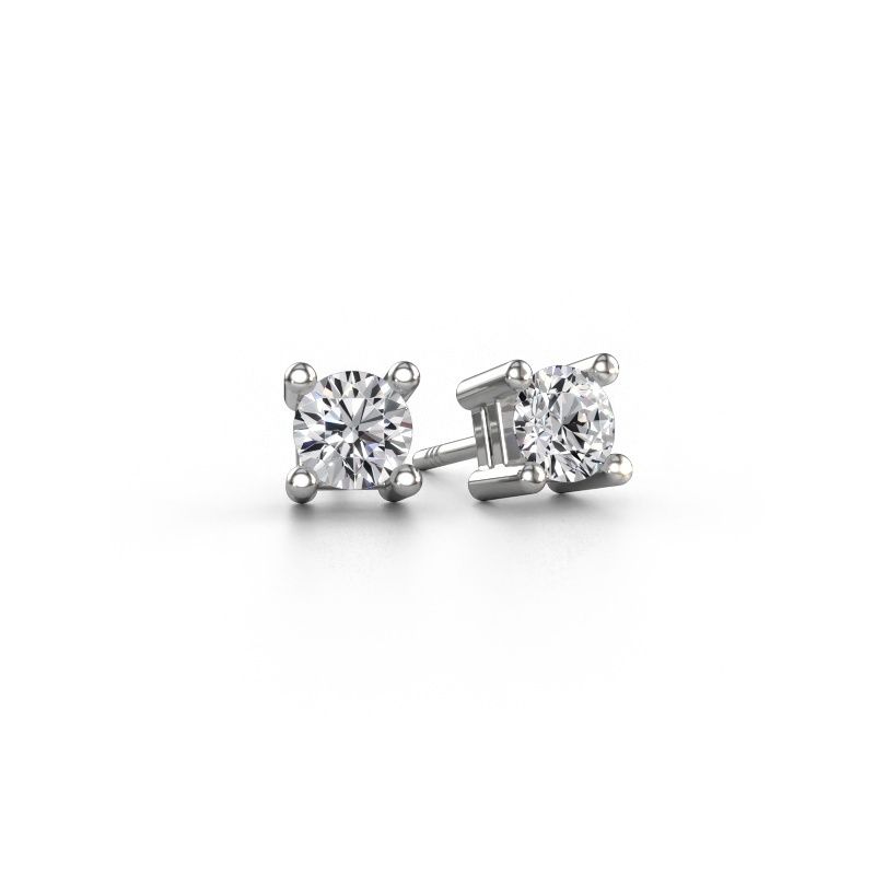 Oorknopjes Eline 950 platina lab-grown diamant 0.50 crt