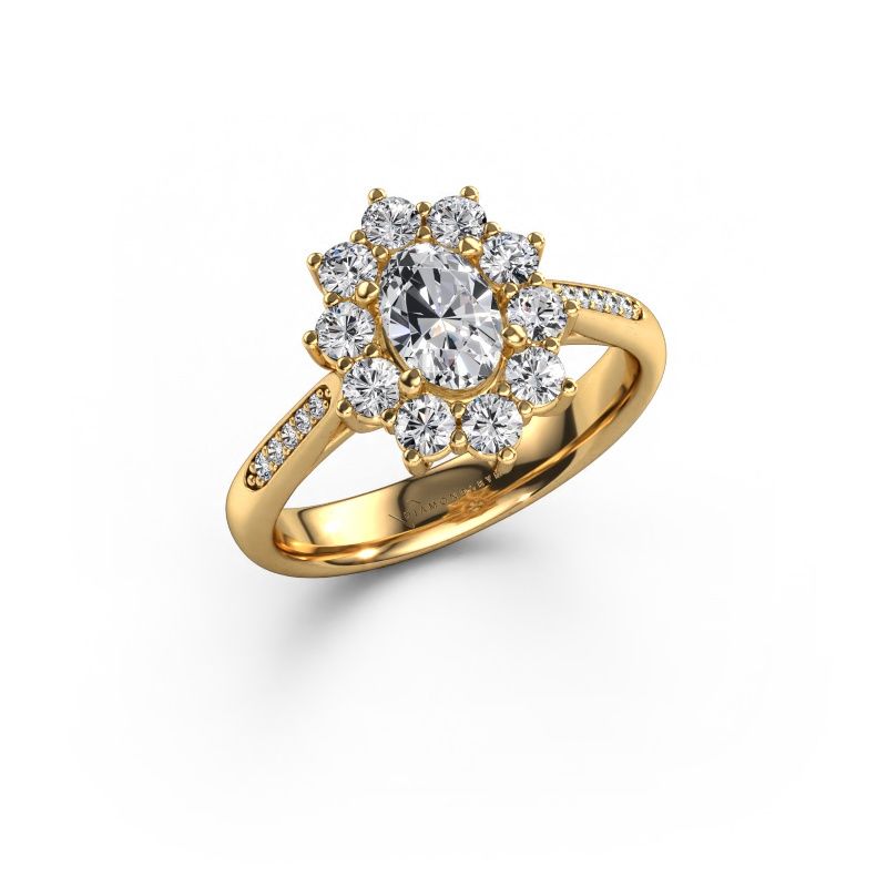 Forlovelsesring Leesa 2 585 gull lab-diamant 0.60 crt