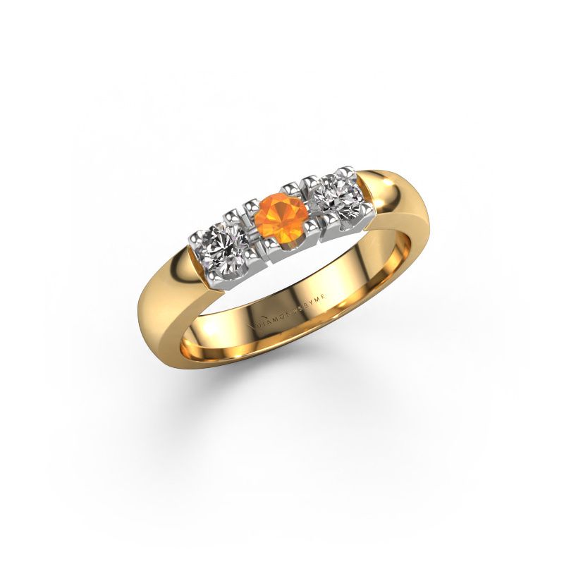 Ring Rianne 3 585 gold citrin 3.4 mm