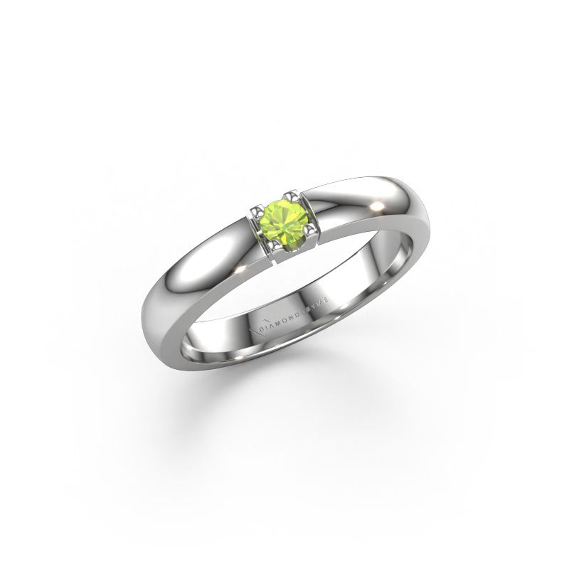 Ring Rianne 1 950 platinum peridot 3 mm