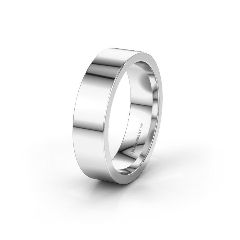 Image of Wedding ring WH0100M16BP<br/>585 white gold ±6x2 mm