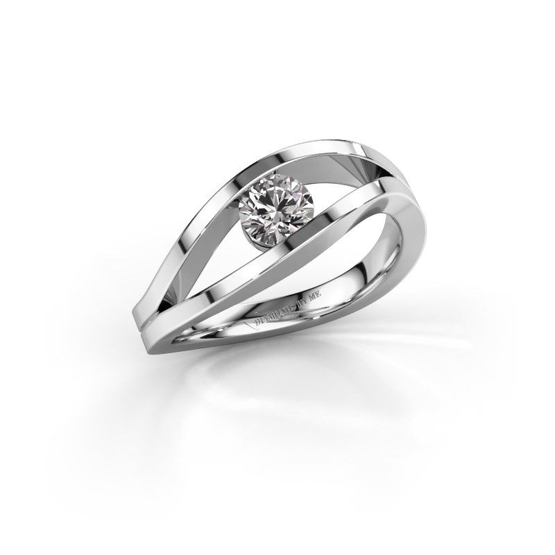 Image of Ring Sigrid 1<br/>950 platinum<br/>Diamond 0.40 crt