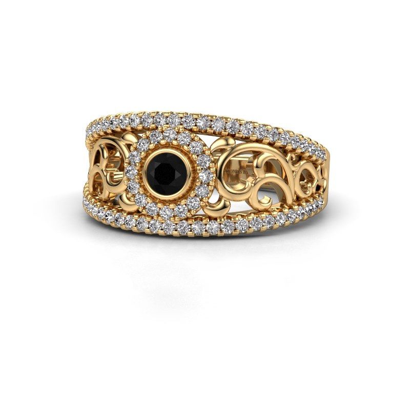 Image of Ring Lavona<br/>585 gold<br/>Black diamond 0.53 crt