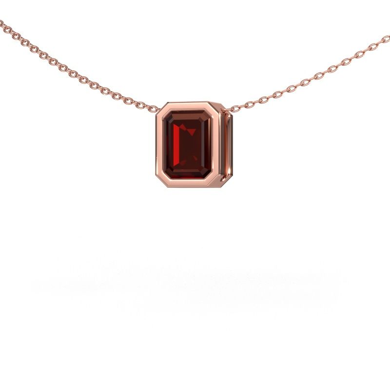 Pendant Lavon EME 585 rose gold garnet 8x6 mm