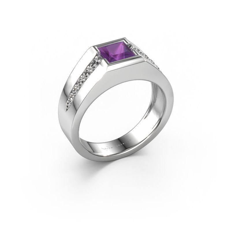 Pinky ring Simon 950 platinum amethyst 4.5 mm