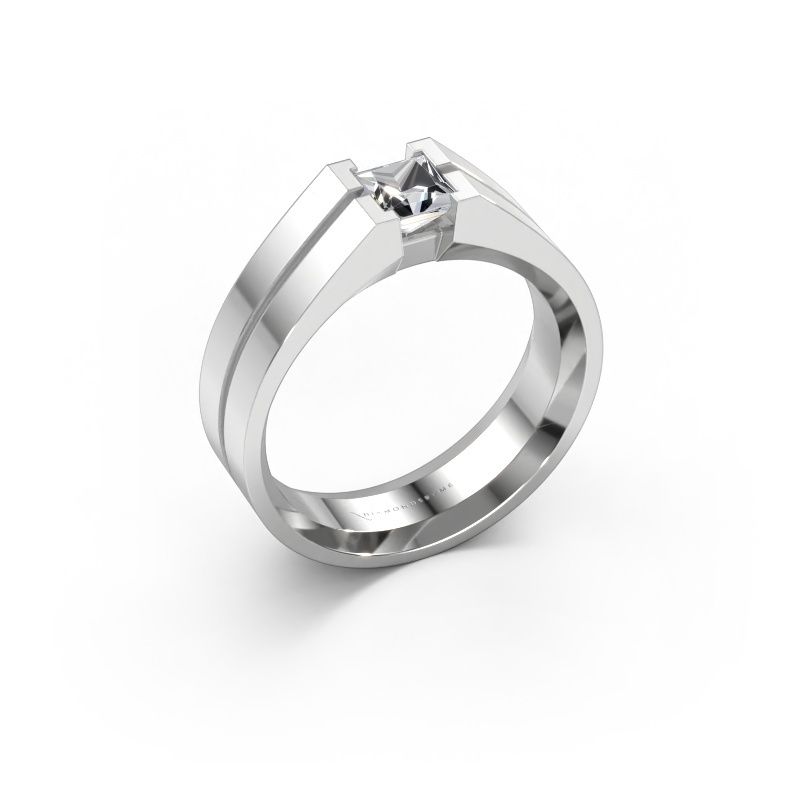 Herrenring Stefan 585 Weißgold Lab-grown Diamant 0.50 crt