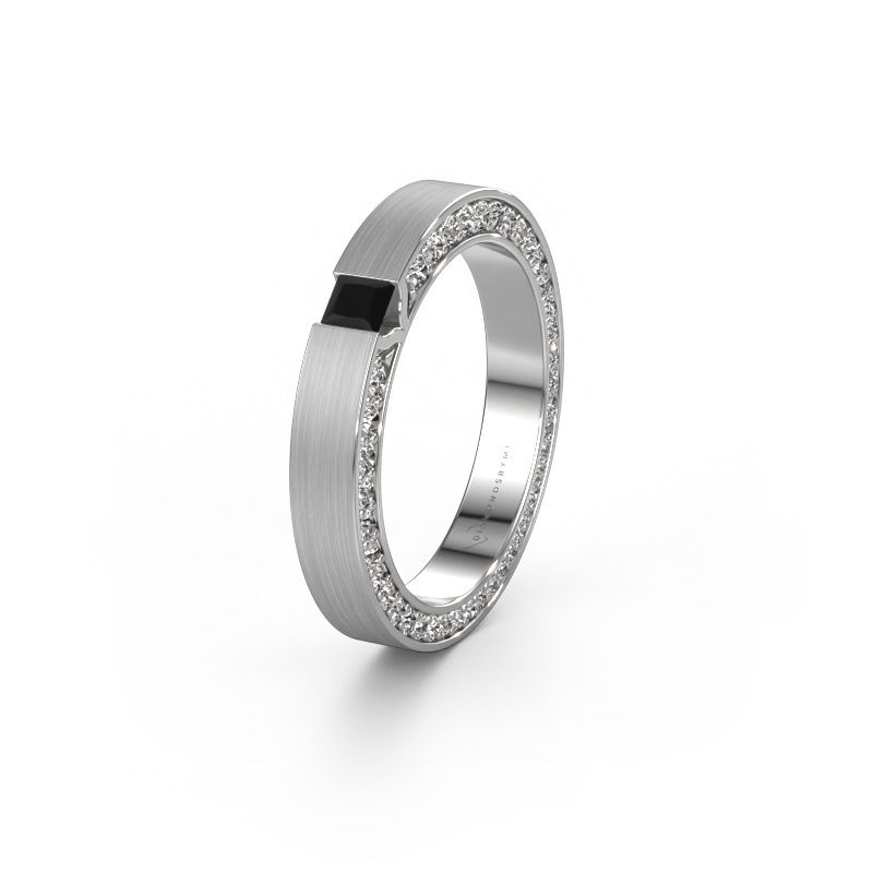 Ehering WH2140L14B 585 Weißgold Schwarz Diamant ±3,5x2 mm