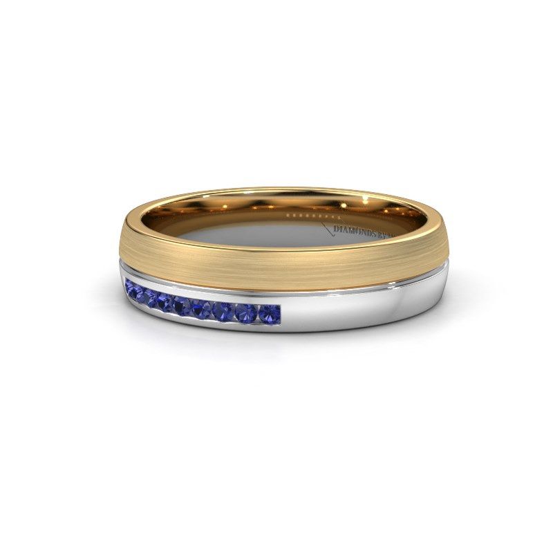 Afbeelding van Trouwring WH0209L25APM 585 goud saffier ±5x1.7 mm