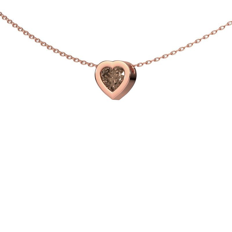 Anhänger Tonja 585 Roségold Braun Diamant 0.50 crt