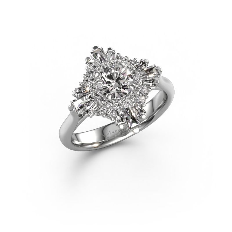 Verlobungsring Thalia 585 Weißgold Diamant 1.443 crt