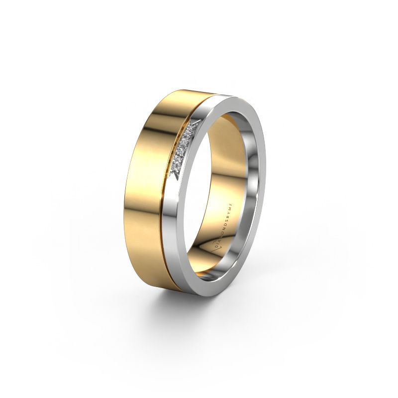 Bague de mariage WH0336L16A 585 or jaune diamant ±6x1.7 mm