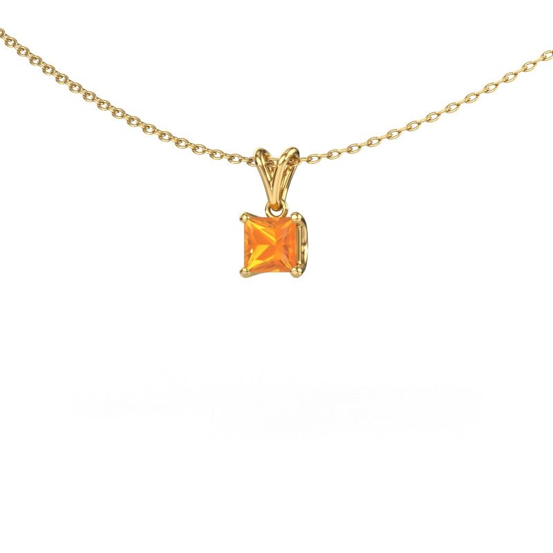 Pendant Sam SQR 585 gold citrin 4.5 mm