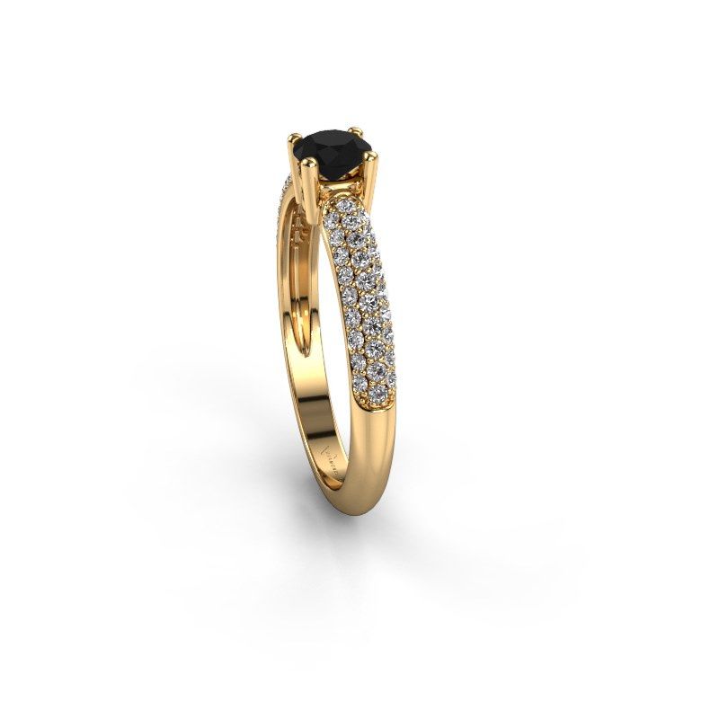 Image of Ring Marjan<br/>585 gold<br/>Black diamond 0.722 crt