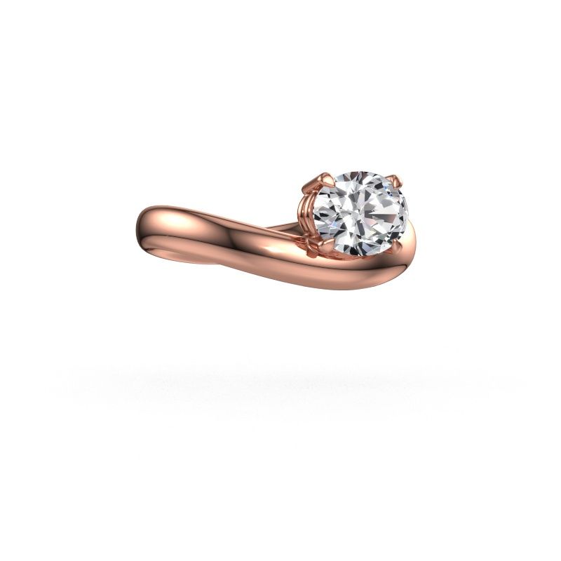 Verlobungsring Floor OVL 585 Roségold Diamant 1.10 crt
