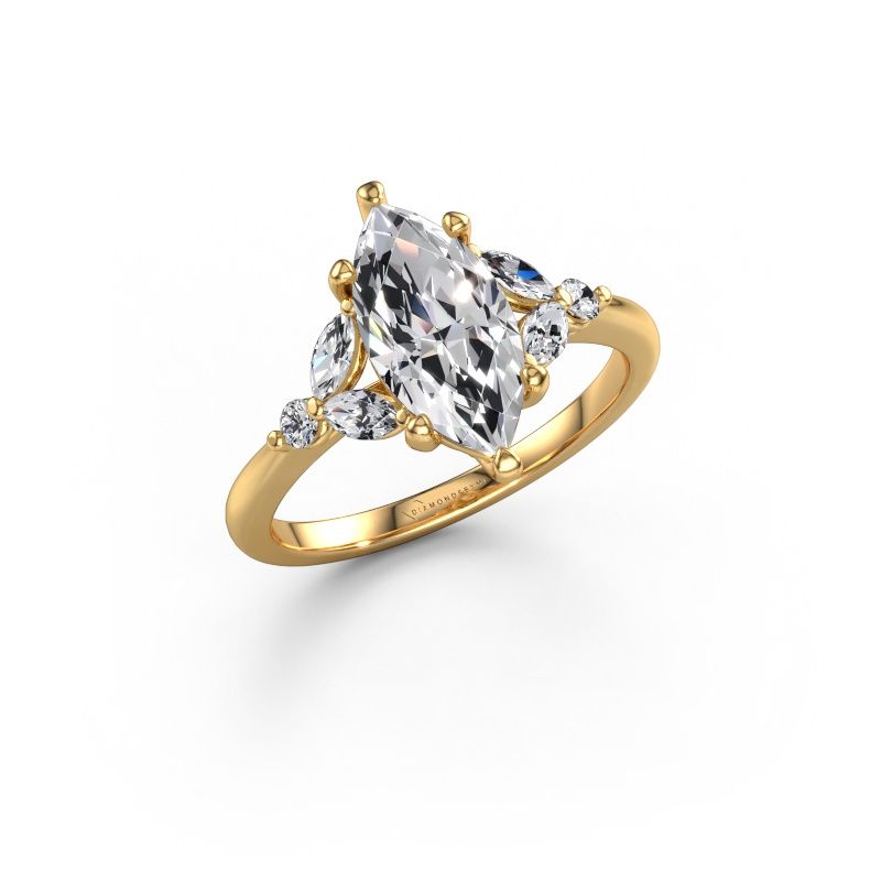 Engagement ring Megan MRQ 585 gold diamond 1.50 crt