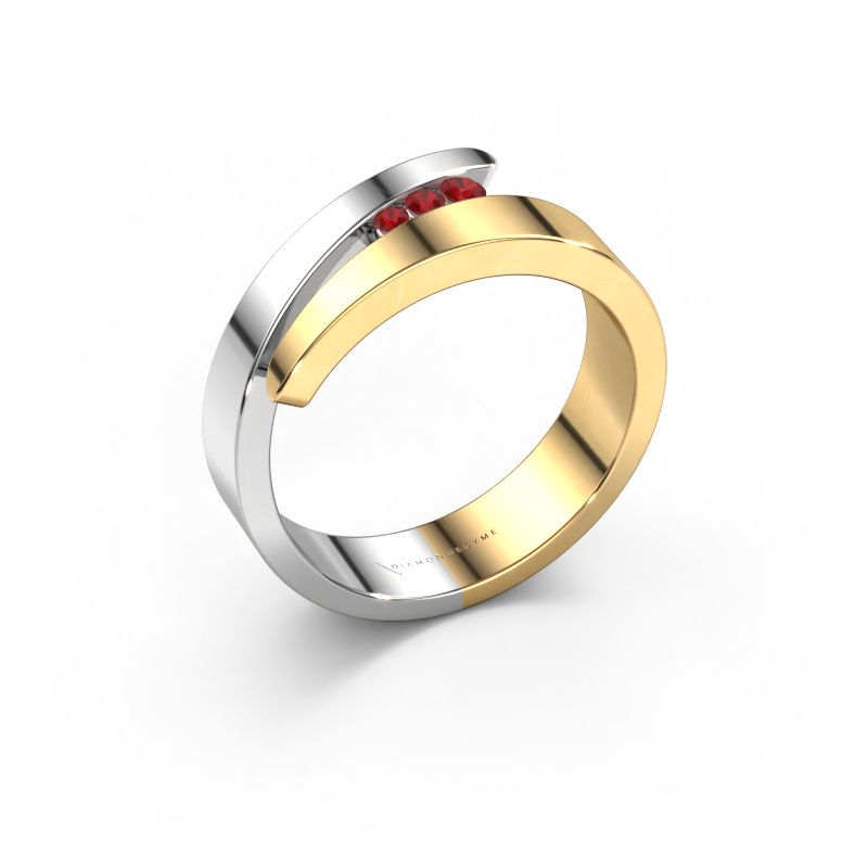 Anello Alia 585 oro rubino 1.5 mm