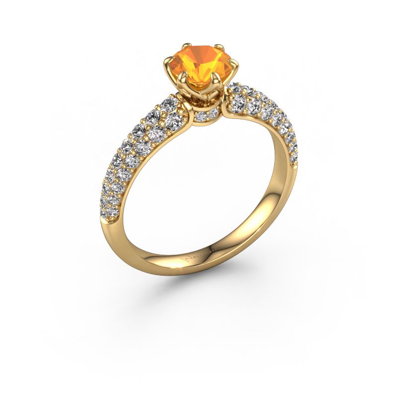 Verlovingsring Meryl 585 goud citrien 5.7 mm