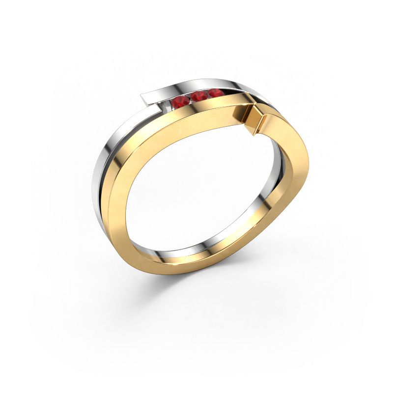 Ring Amelie 585 gold ruby 1.7 mm