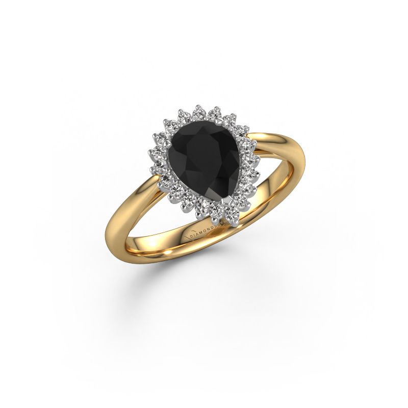 Engagement ring Tilly per 1 585 gold black diamond 1.25 crt