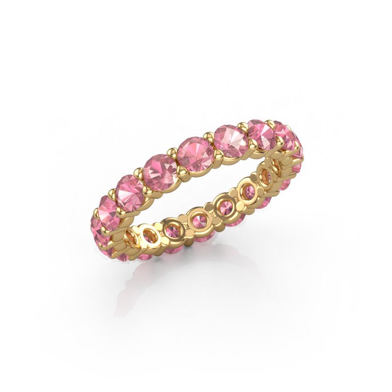 Ring Heddy rnd 3.4 585 gold tourmaline pink 3.4 mm
